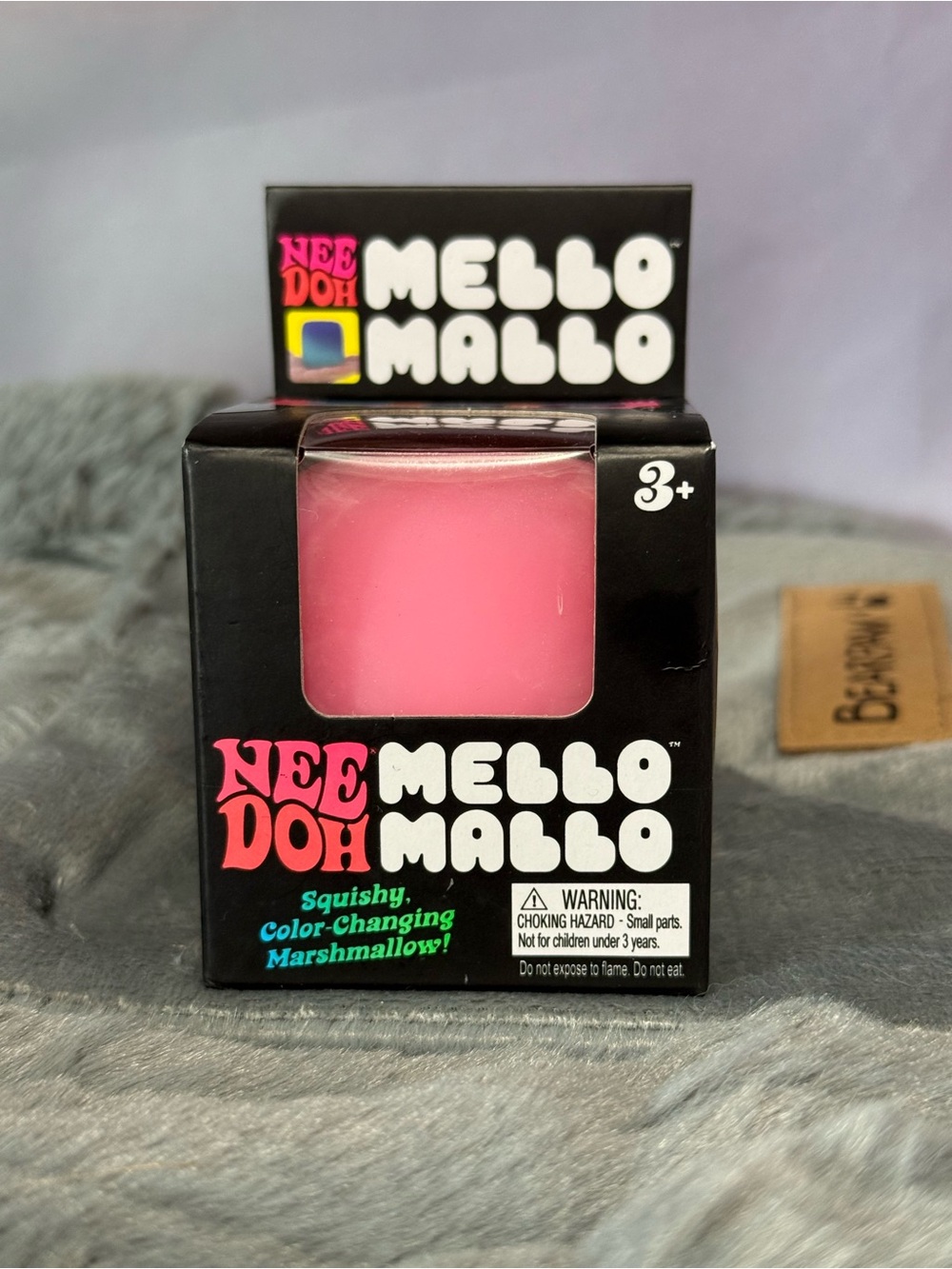 NEE DOH Mello Mallo Pink Squishy Marshmallow Toy